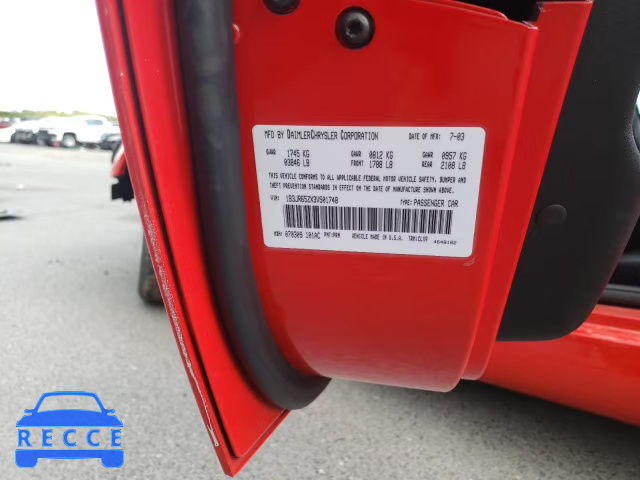 2003 DODGE VIPER 1B3JR65ZX3V501748 image 11