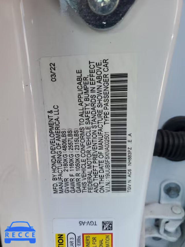 2022 ACURA TLX TECH A 19UUB5F5XNA002501 image 12