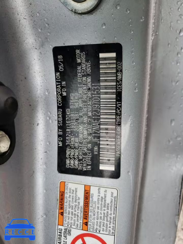 2018 TOYOTA 86 GT JF1ZNAE12J9701531 image 11