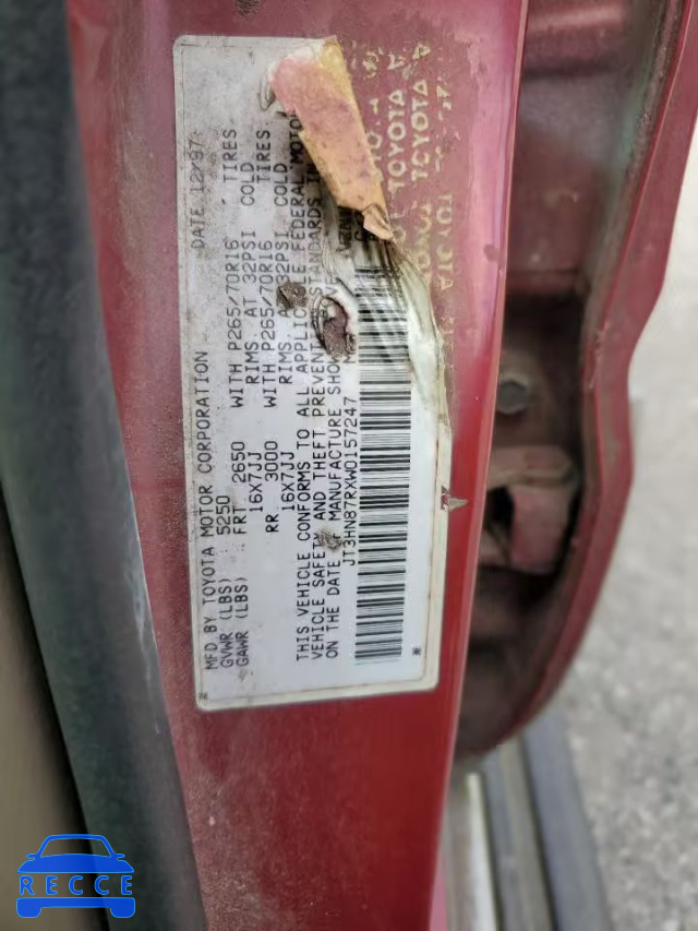 1998 TOYOTA 4RUNNER LI JT3HN87RXW0157247 image 12