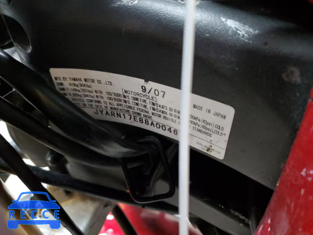 2008 YAMAHA FZ1 S JYARN17E88A004671 image 8