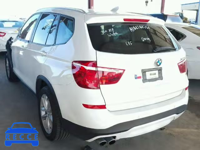 2016 BMW X3 SDRIVE 5UXWZ7C50G0T42590 image 2