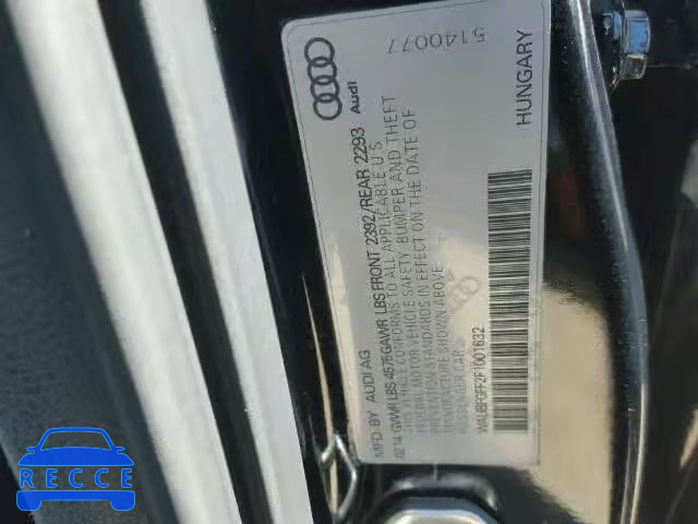 2015 AUDI S3 PREMIUM WAUBFGFF2F1001632 image 9