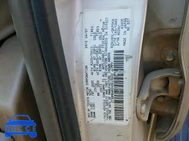 1997 TOYOTA 4RUNNER JT3GM84R0V0015622 image 9