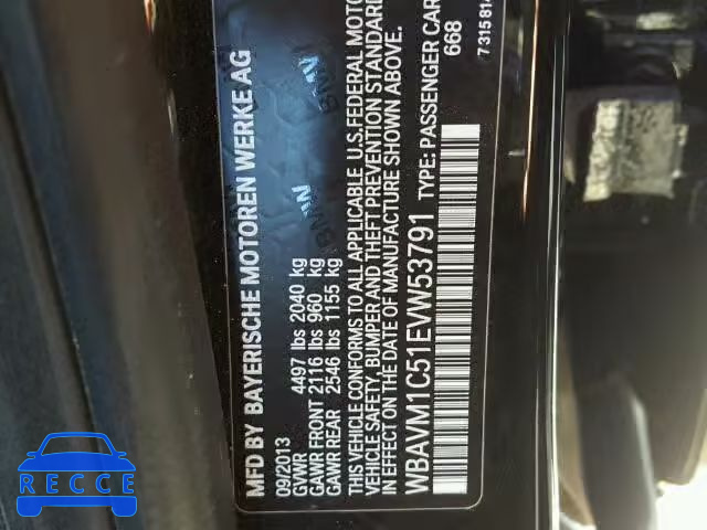 2014 BMW X1 SDRIVE2 WBAVM1C51EVW53791 Bild 9