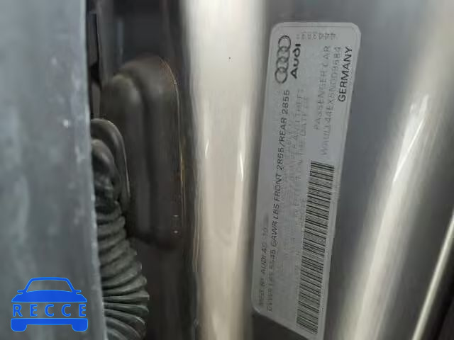 2005 AUDI A8 QUATTRO WAULL44EX5N009684 image 9