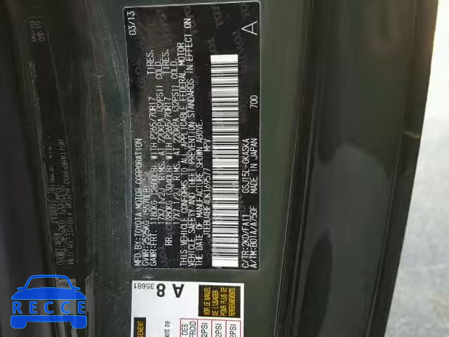 2013 TOYOTA FJ CRUISER JTEBU4BF4DK169577 image 9