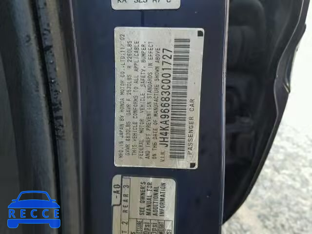 2003 ACURA 3.5 RL JH4KA96683C001727 image 9