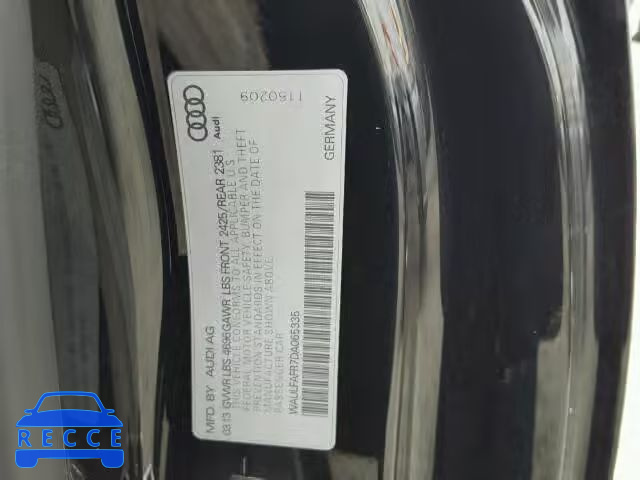 2013 AUDI A5 QUATTRO WAULFAFR7DA065335 image 9