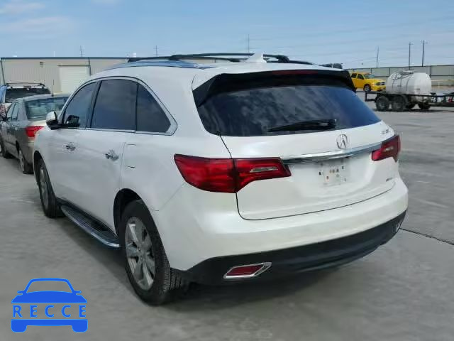 2014 ACURA MDX Advance 5FRYD4H80EB001908 image 2