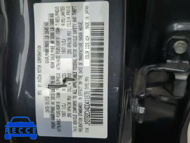 2013 MAZDA CX-9 TOURI JM3TB2CV4D0411876 image 9