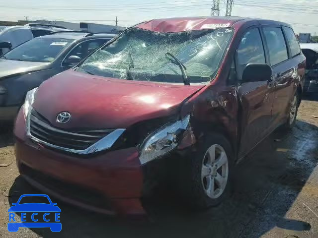 2014 TOYOTA SIENNA 5TDZK3DC5ES427198 image 1