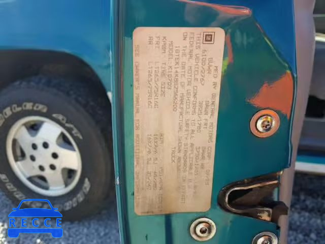 1995 GMC SIERRA K15 1GTEK14K8SZ566200 image 9