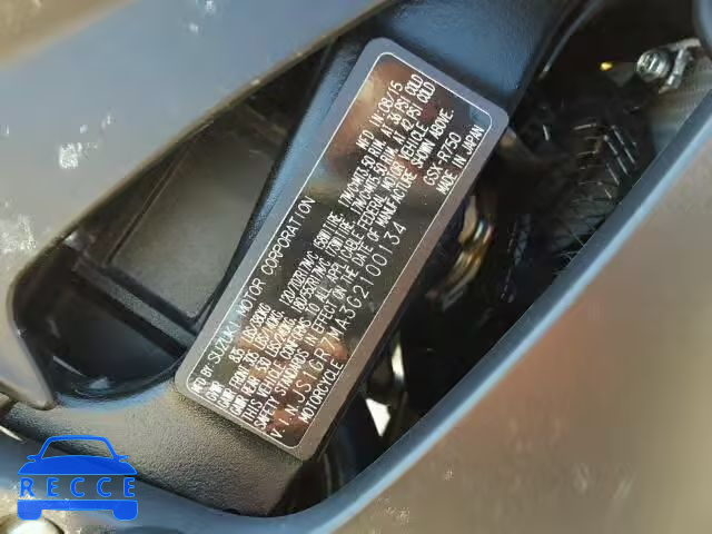 2016 SUZUKI GSX-R750 JS1GR7MA3G2100134 image 9