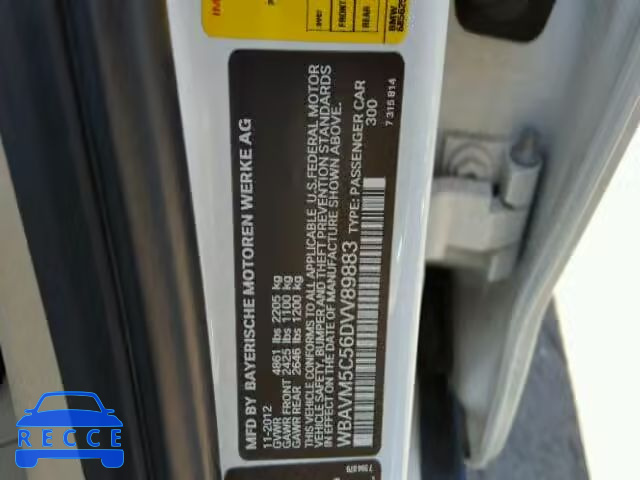 2013 BMW X1 XDRIVE3 WBAVM5C56DVV89883 image 9