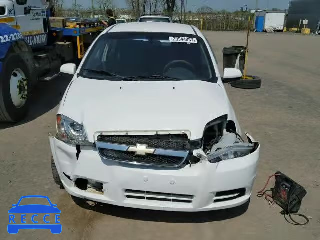 2009 CHEVROLET AVEO LS KL1TV55EX9B391246 зображення 8