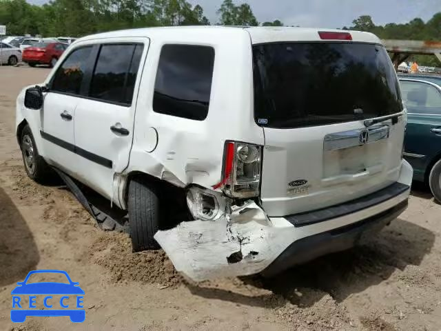 2014 HONDA PILOT LX 5FNYF3H24EB012816 image 2