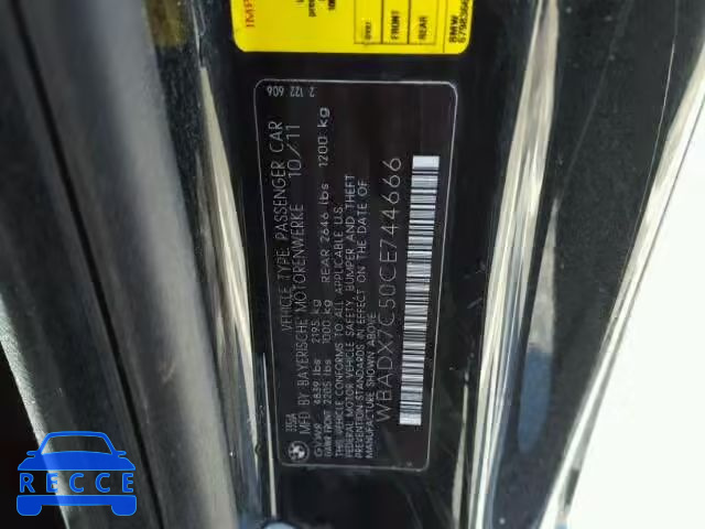 2012 BMW 335I WBADX7C50CE744666 image 9