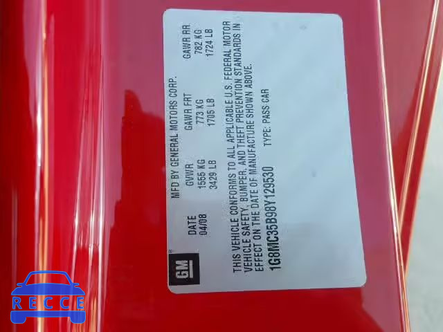 2008 SATURN SKY 1G8MC35B98Y129530 image 9