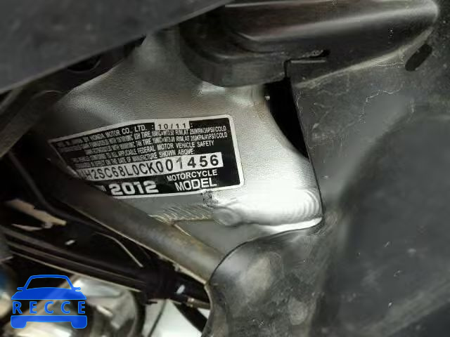 2012 HONDA GL1800 JH2SC68L0CK001456 image 9