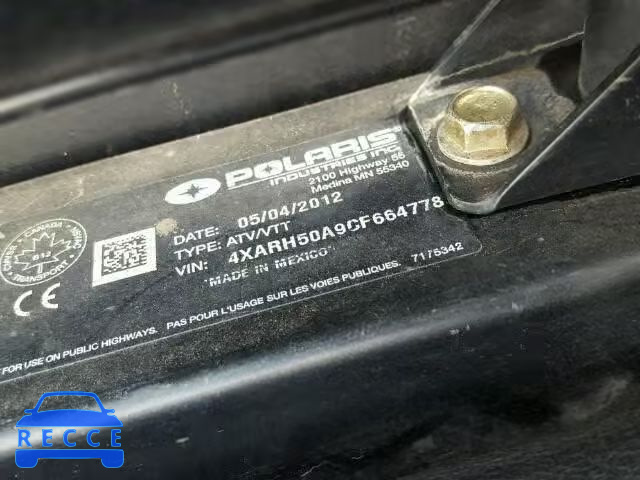 2012 POLARIS RANGER 500 4XARH50A9CF664778 image 19