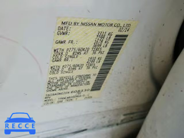 2014 NISSAN ARMADA PLA 5N1BA0NE2EN608330 image 9