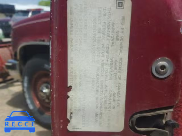 1990 CHEVROLET K1500 2GCEK19K7L1128772 image 9