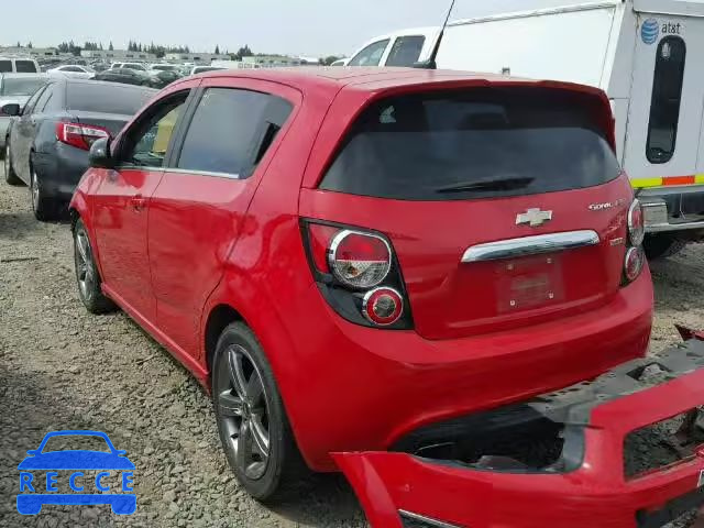 2013 CHEVROLET SONIC RS 1G1JH6SB2D4189952 image 2