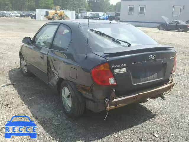 2005 HYUNDAI ACCENT KMHCG35C55U333397 image 2