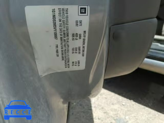 1997 CHEVROLET MALIBU 1G1ND52M5VY106937 image 9
