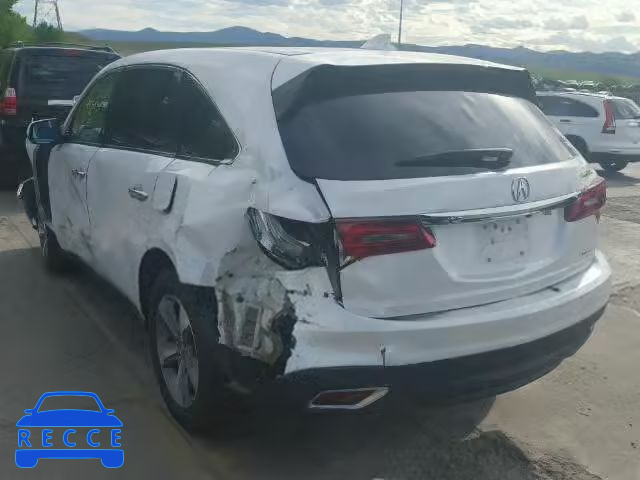 2014 ACURA MDX 5FRYD4H27EB005384 image 2