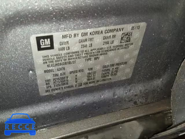 2013 BUICK ENCORE PRE KL4CJHSB0DB185727 image 9