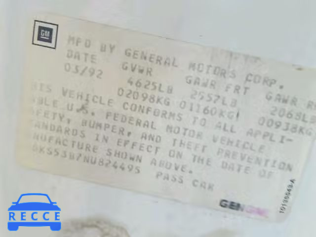1992 CADILLAC SEVILLE 1G6KS53B7NU824495 image 9