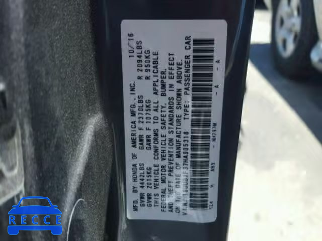 2017 ACURA TLX 19UUB1F37HA005318 image 9