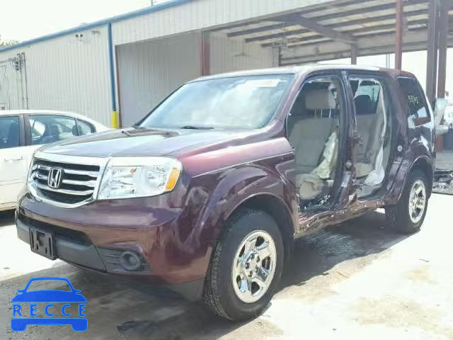 2013 HONDA PILOT LX 5FNYF3H22DB028995 image 1