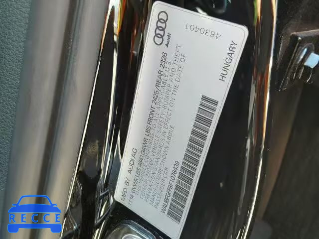 2015 AUDI S3 PREMIUM WAUBFGFF8F1078439 image 9
