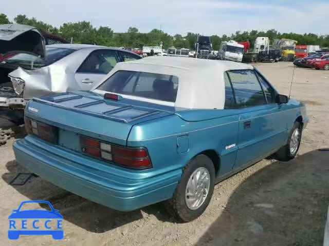 1993 DODGE SHADOW 3B3XP45K3PT606001 image 3