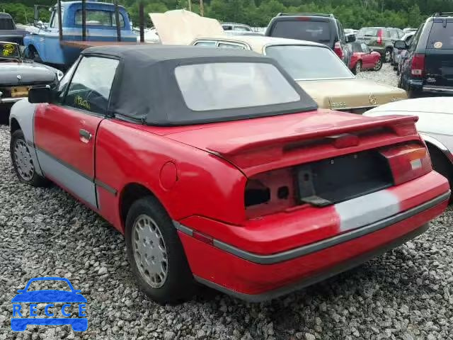 1991 MERCURY CAPRI 6MPCT01Z8M8636215 image 2