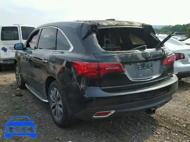 2014 ACURA MDX TECH 5FRYD4H69EB014817 image 2