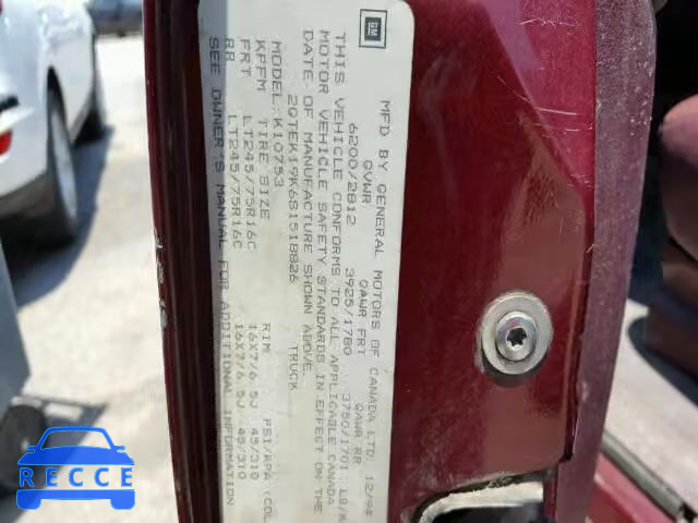 1995 GMC SIERRA K15 2GTEK19K6S1518826 image 9