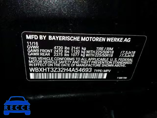 2017 BMW X1 XDRIVE2 WBXHT3Z32H4A54693 image 9