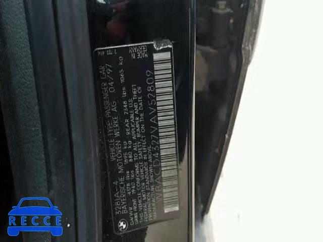 1997 BMW 328I AUTOMATIC WBACD4327VAV52809 image 9