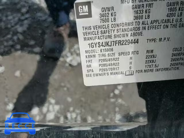 2015 CADILLAC ESCALADE E 1GYS4JKJ7FR229444 image 9