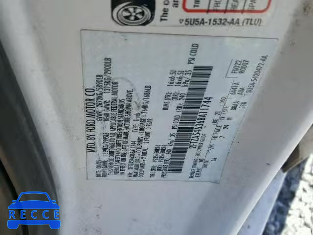 2006 FORD FREESTAR 2FTZA54636BA11744 image 9