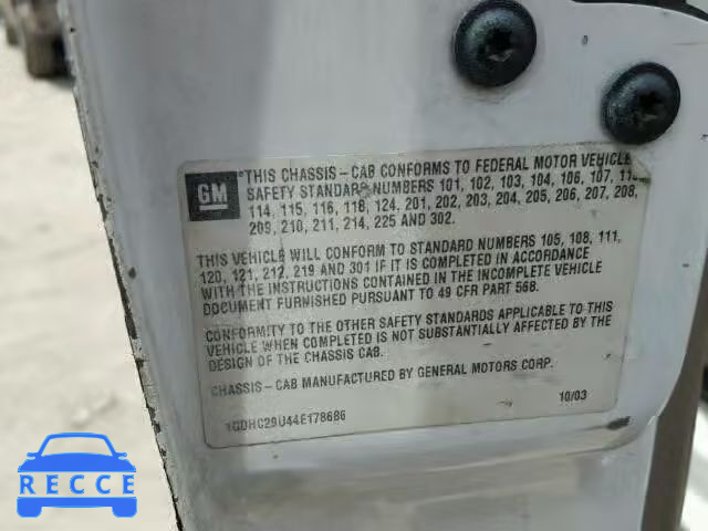 2004 GMC SIERRA C25 1GDHC29U44E178686 image 9
