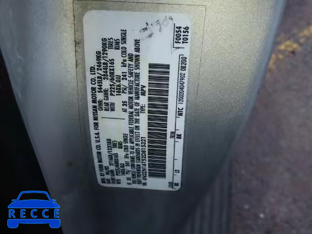 2002 NISSAN QUEST SE 4N2ZN16T52D815321 image 9