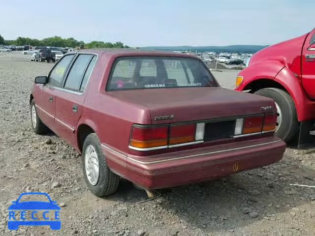 1992 DODGE SPIRIT 1B3XA46K5NF247063 image 2