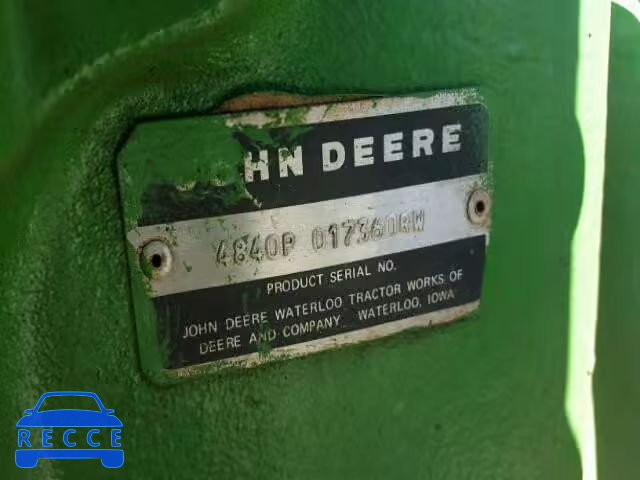 1987 JOHN DEERE TRACTOR 4840P017360RW image 9