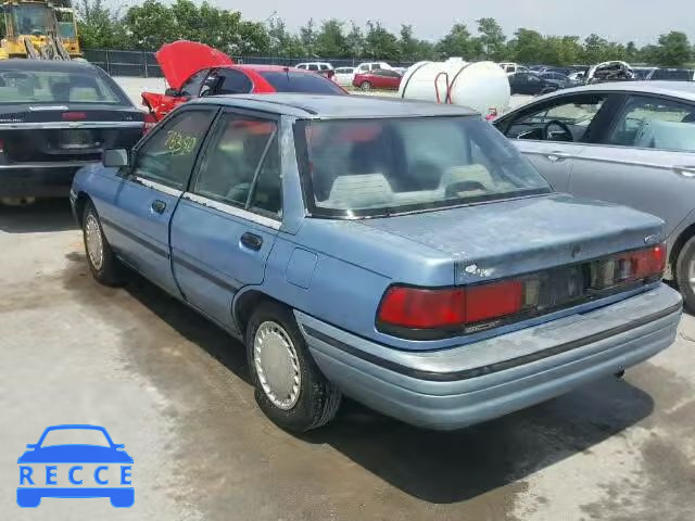 1992 FORD ESCORT LX 3FAPP13J8NR134255 image 2