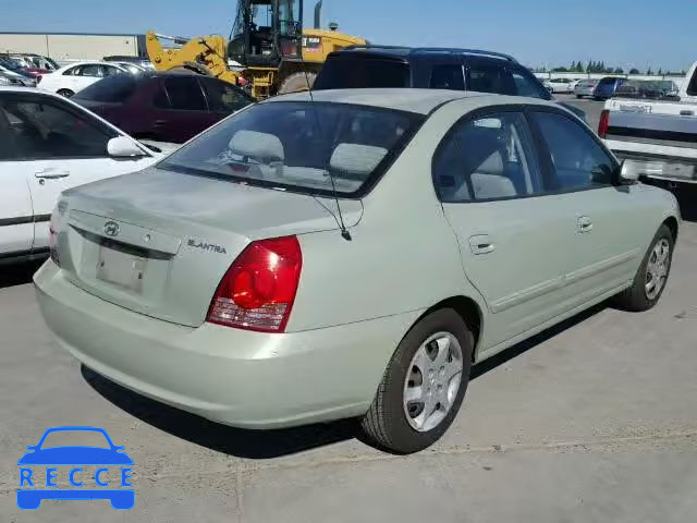 2004 HYUNDAI ELANTRA KMHDN46D64U715850 image 3